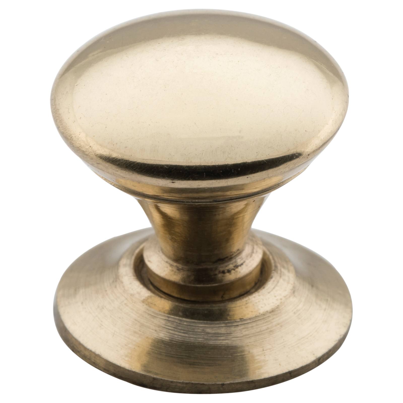 1.9cm Victorian Cupboard Knob, Polished Brass