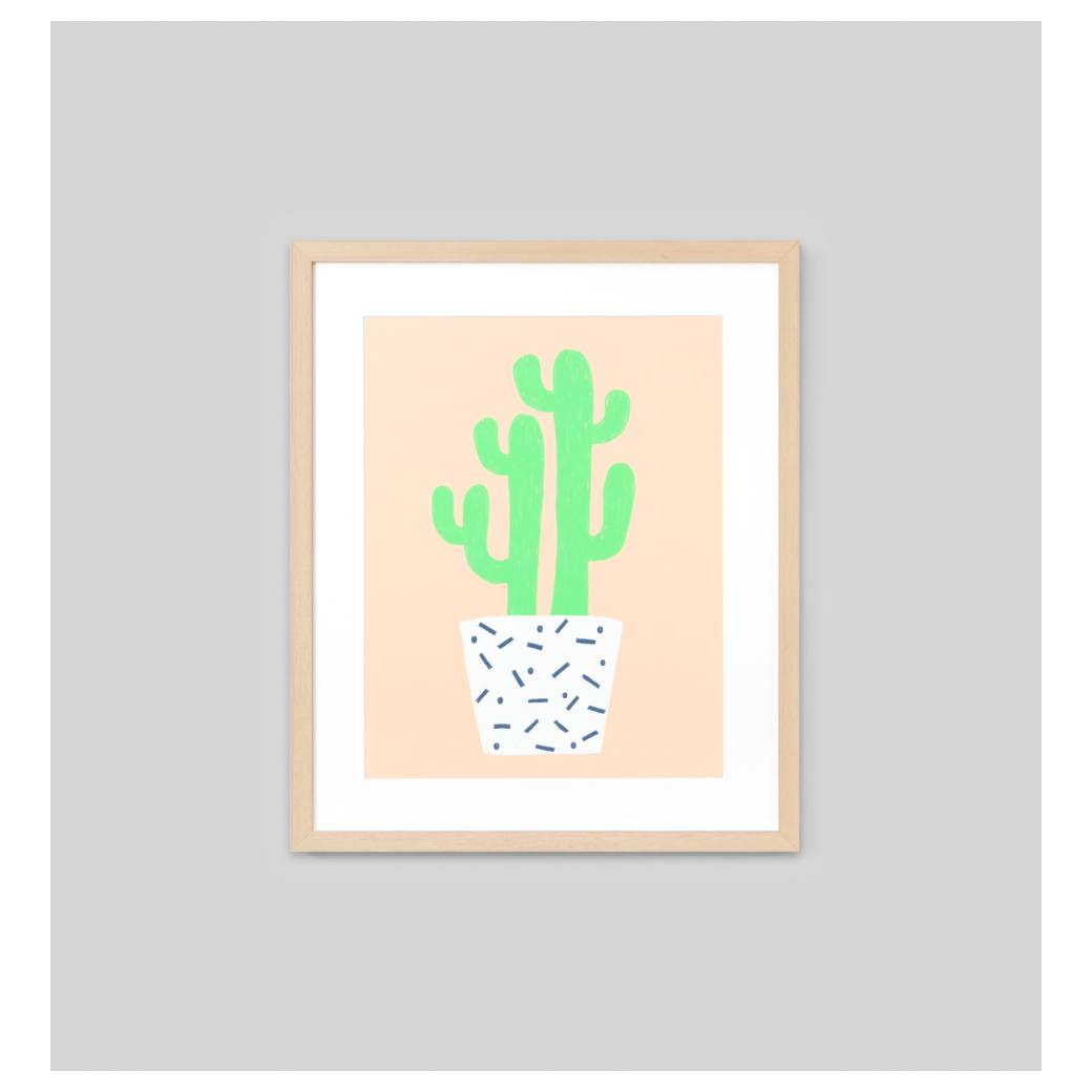Happy Cactus 3 Print
