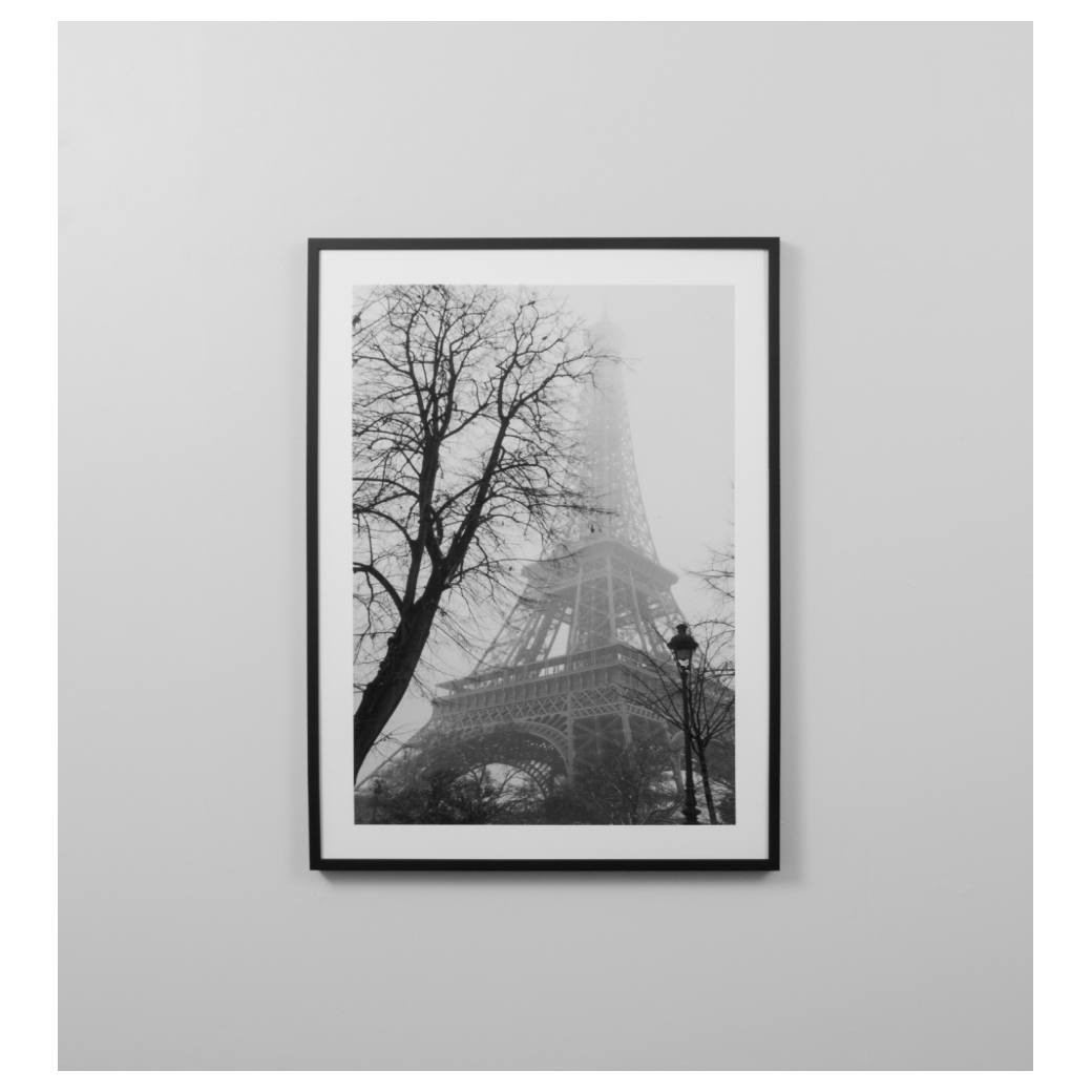 Paris Print, Black and White