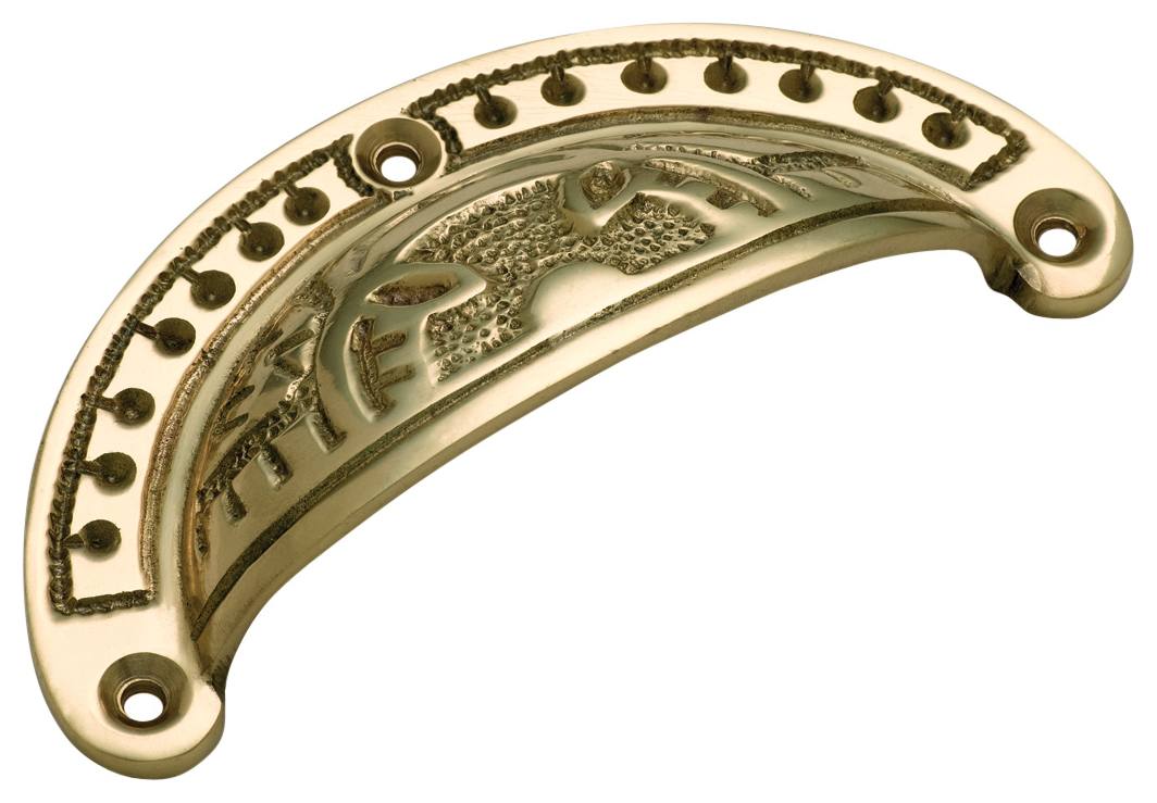 Cast Fancy Semicircle Drawer Pull