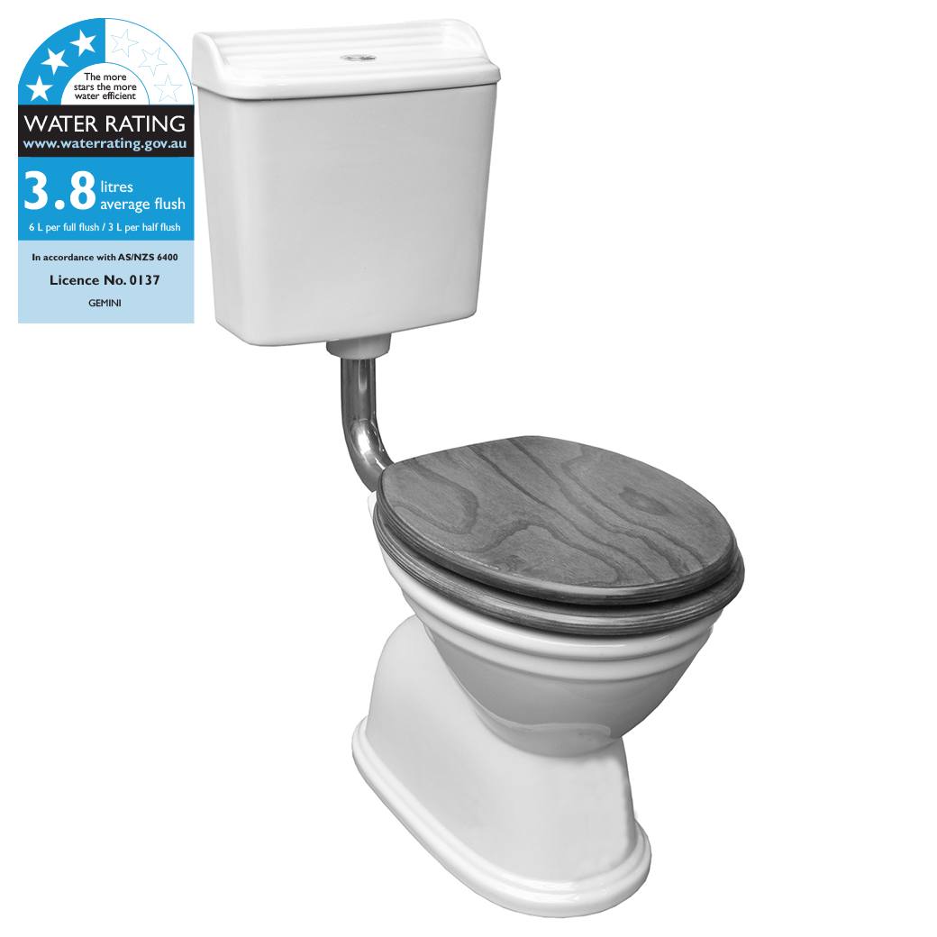 Colonial Feature Mid-Level Toilet Suite S-Trap