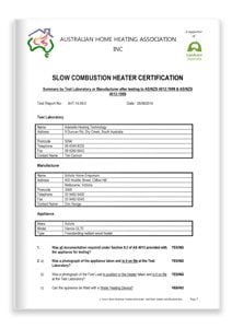 Vienna Emissions & Heat Output Certification
